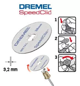 Disque à tronçonner le métal Dremel SC456 SpeedClic Ø38,0mm